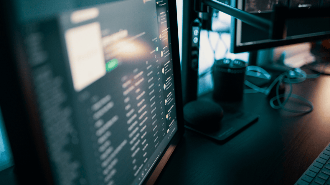 Security operations center monitoring screens overnight
