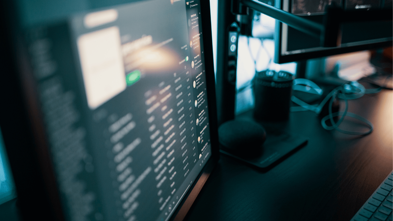 Security operations center monitoring screens overnight